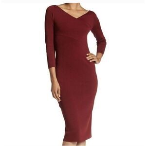 Theory Daverin Lustrate Bodycon Midi Dress